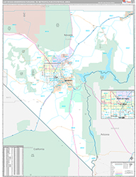 Las Vegas-Henderson-Paradise Metro Area Wall Map Premium Style 2026